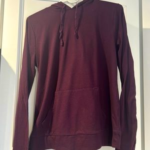Old Navy long sleeve hoodie eggplant purple color